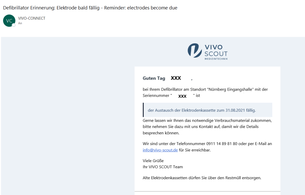 Elektroden-Wechsel-Erinnerungsmail 