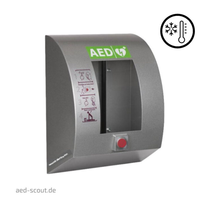 AED Wandkasten Outdoor Aluminium mit Alarm
