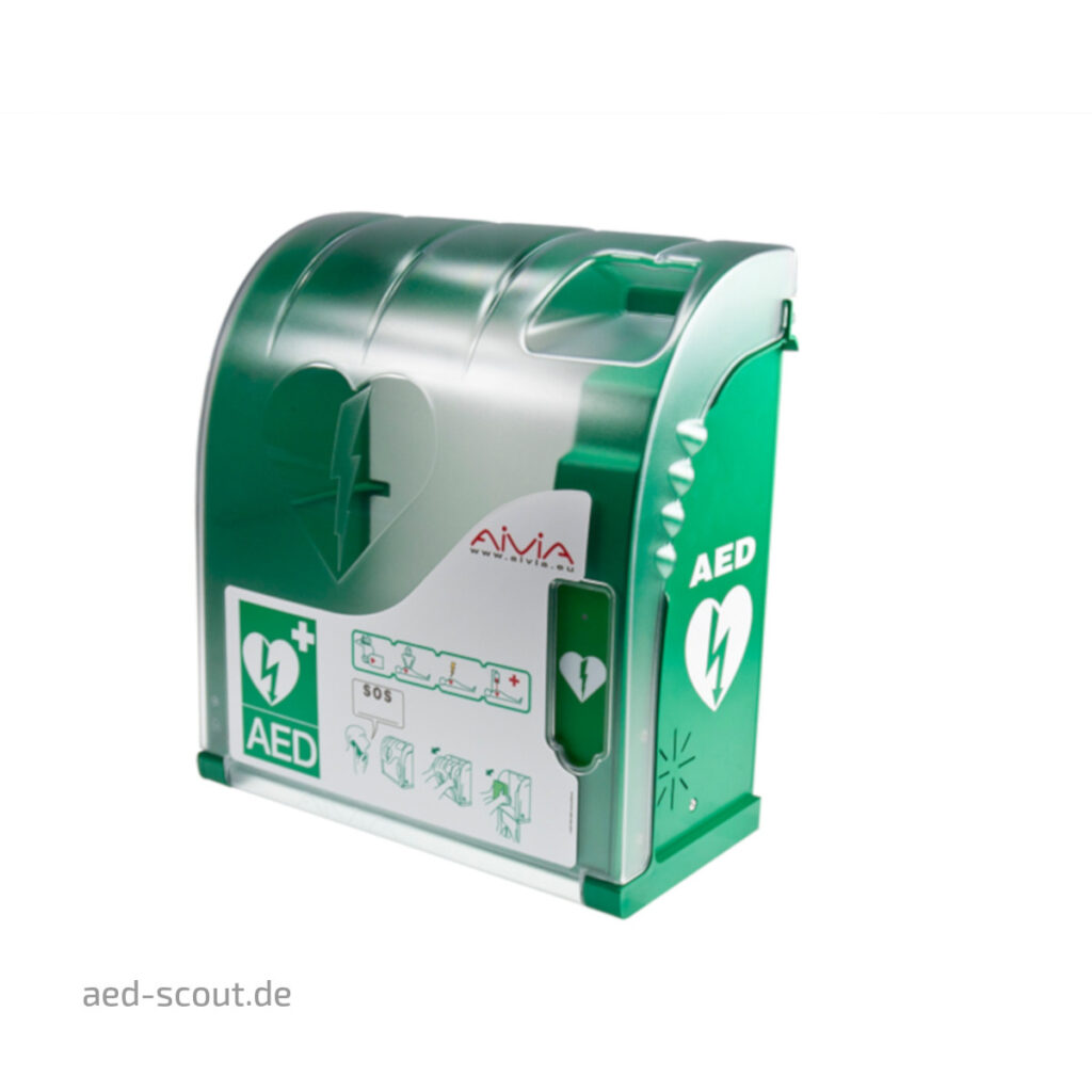 Universal Defibrillator (AED) Außen-Wandkasten, belüftet, Alarme