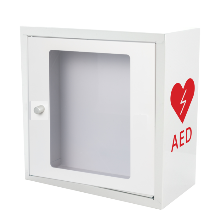 AED Wandkasten mit Magnetverschluß und Alarm w/r